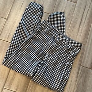 Calzedonia Black and White Gingham Pants Small